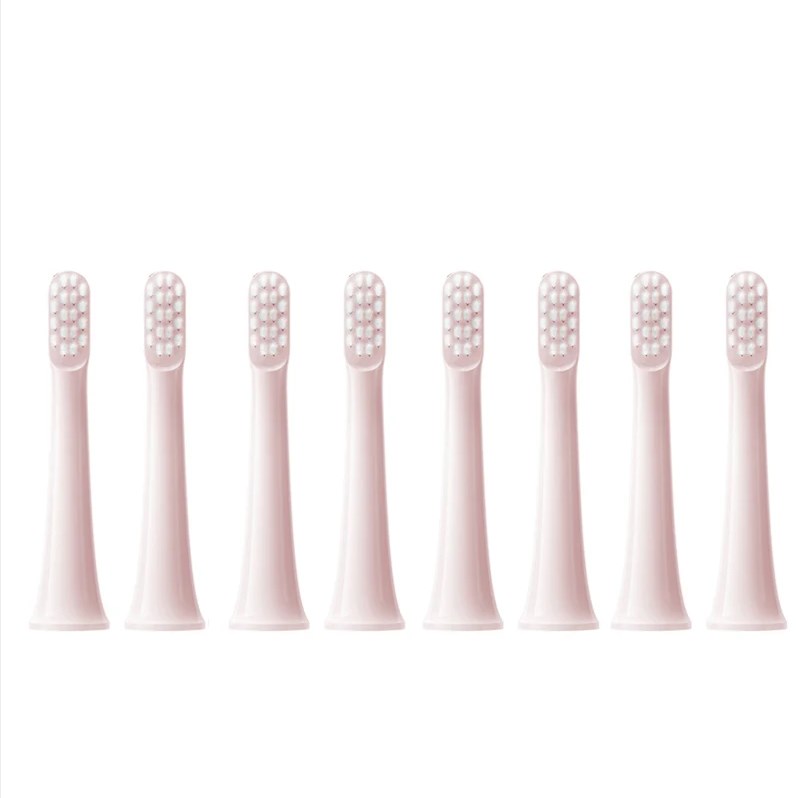 8PCS Voor XIAOMI MIJIA T100 Opzetborstels Sonic Elektrische Tandenborstel Vacuüm DuPont Zachte Haren Geschikt Nozzles