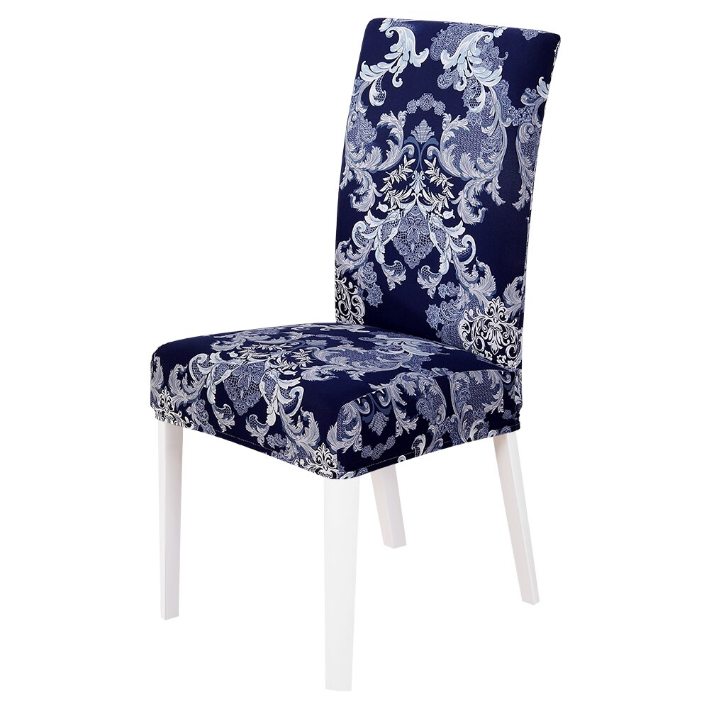 Elastische stoelhoes van spandex, woonkamer, eetkamerstoel, stretch, moderne bloemenprint, keuken, restaurant, hotel, hoes: 2-1pc