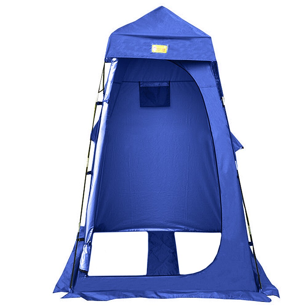 Protable Camping Tent Durable Waterproof Rainproof Sun Protection Large Space Outdoor Changing Room Shower Privacy Tent: Blue
