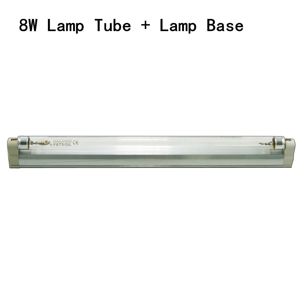 T5 Ultraviolet Lamp for Disinfection Cabinet 220V UVC Germicidal Lamps Sterilamp For Sterilization 4W 6W 8W UV Light Tube Ozone: 8W Tube and Holder / No Ozone