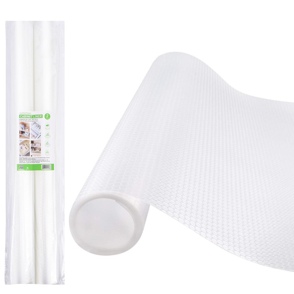 2 rollen waterdichte aanrechtblad afdekking lade onderlegger tafelmat kastvoering voor restaurant kantoor 200 x 43 cm: Zoals weergegeven