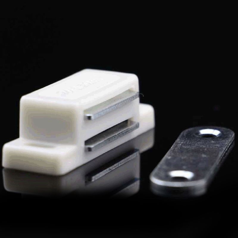 10Pcs Mini Plastic Cabinet Magnetic Catch Lock Latch Door Shutter Home Furniture
