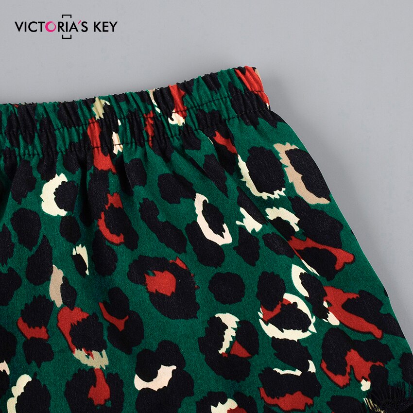 Victoria's Sleutel Sexy Kant Pyjama Groen Luipaard Cami Top En Shorts Animal Print Nachtkleding Vrouwen Zomer Pyjama Set Nachtkleding