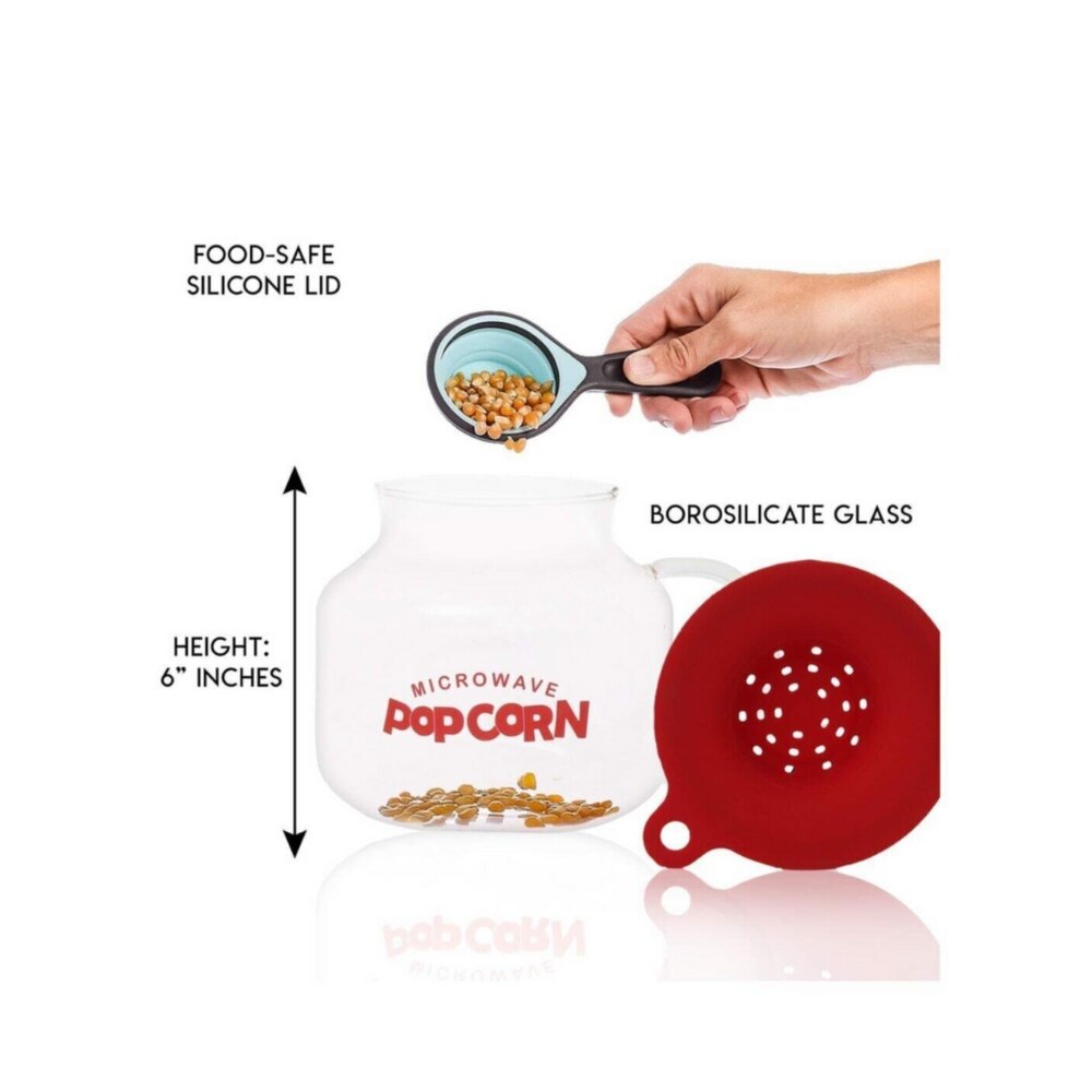 popcorn corn microwave glass popcorn container kitchen easy tools popcorn bucket bowl container