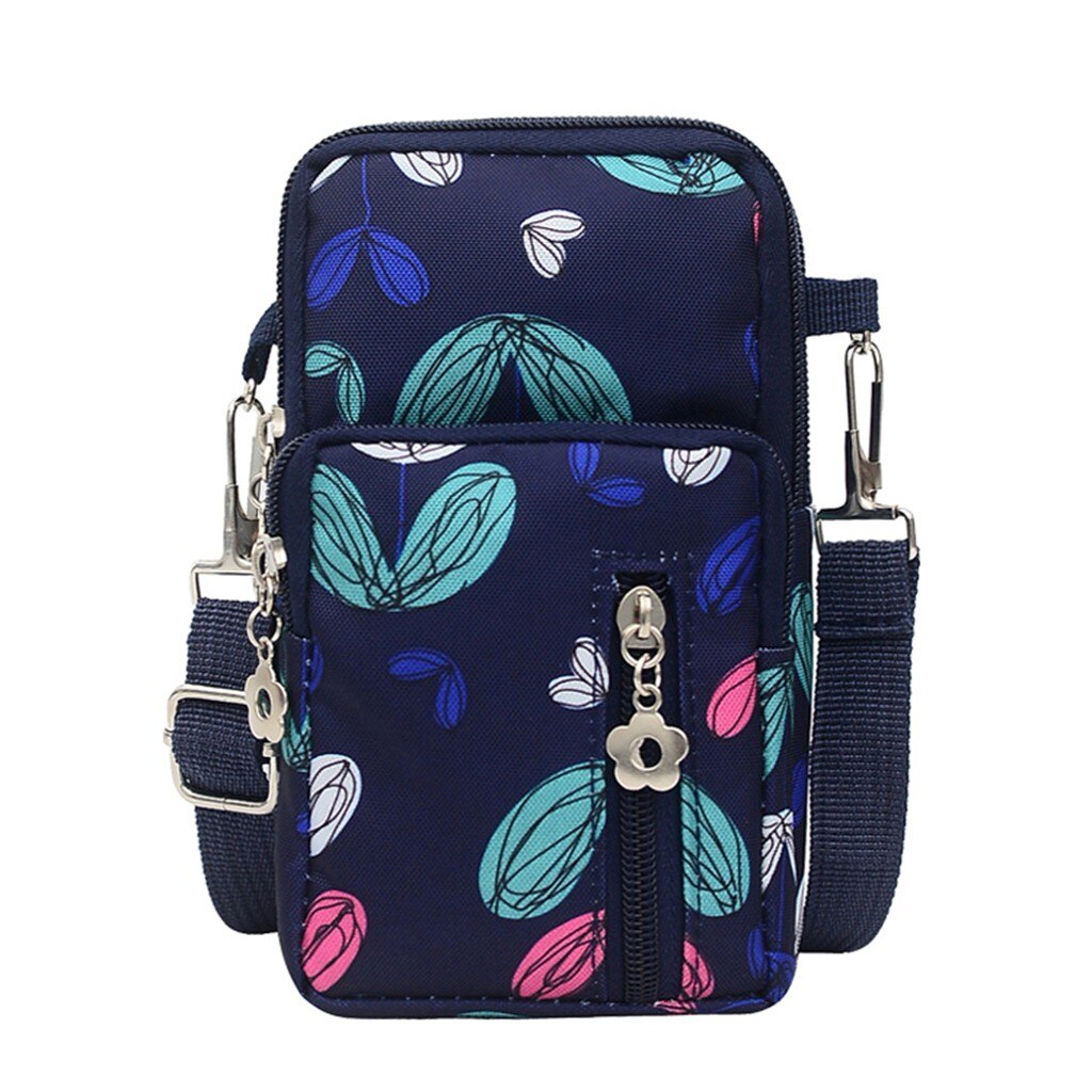 Aelicy Messenger Bag Women Cute Cartoon Print Zipper Shoulder Bag For Mobile Phone Pack Casual Small Thing Packing: J