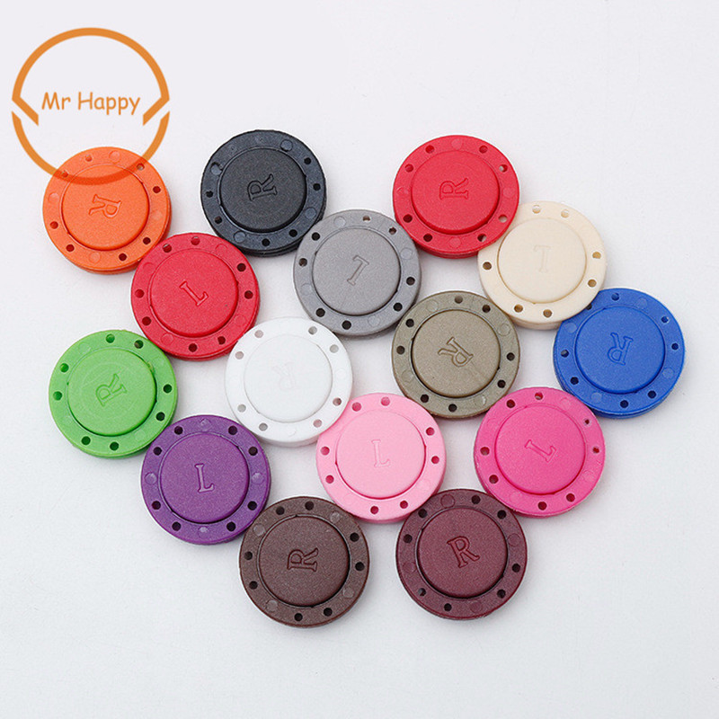 Boutons de fixation magnétiques invisibles en PVC, une paire de boutons de fermeture automatiques pour sac de pardessus, accessoires de vêtement, scrapbooking, bricolage