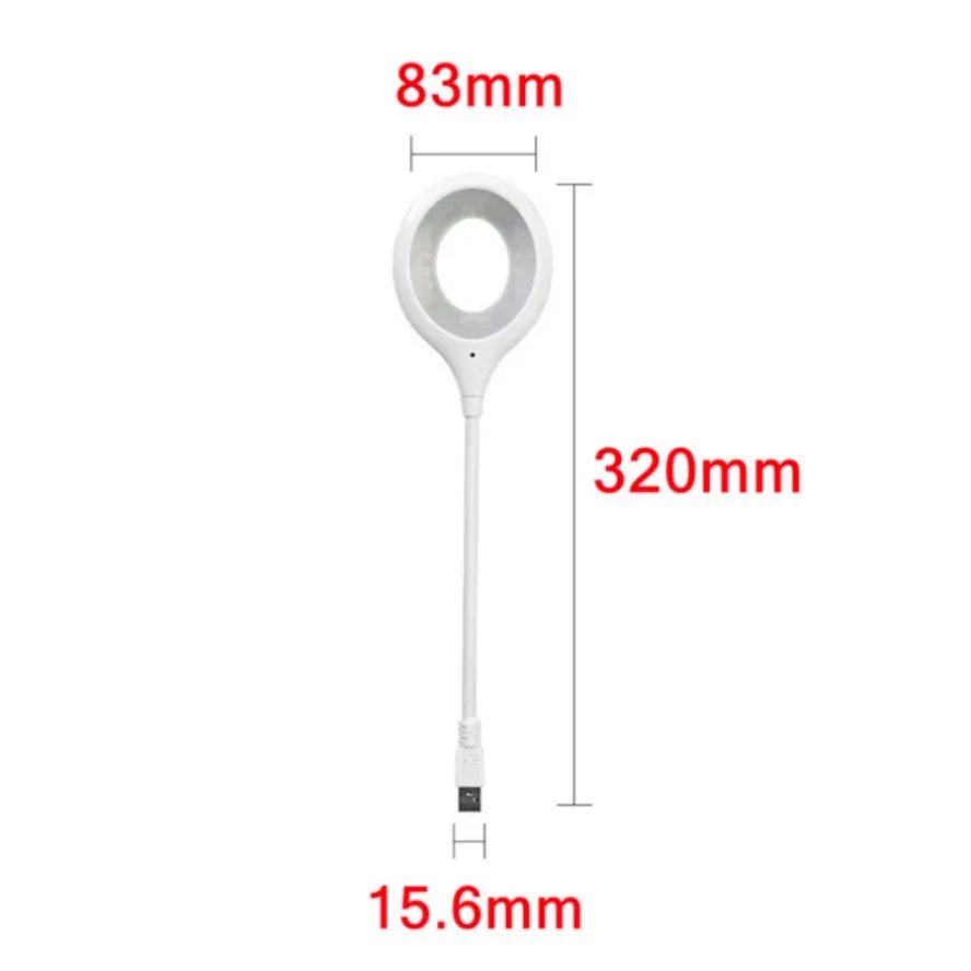 18LEDs USB Direct Plug Portable Lamp Notebook Computer Lamp Eye Protection Student Study Reading Available Night Light Lighting: Default Title