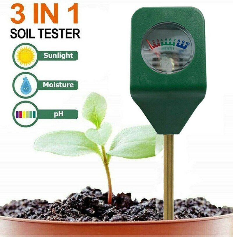 Mini Soil Moisture Meter Humidity Tester Hygrometer Metal Sensor Water Test Analyzer Instrument for Garden Plant Farm Tool