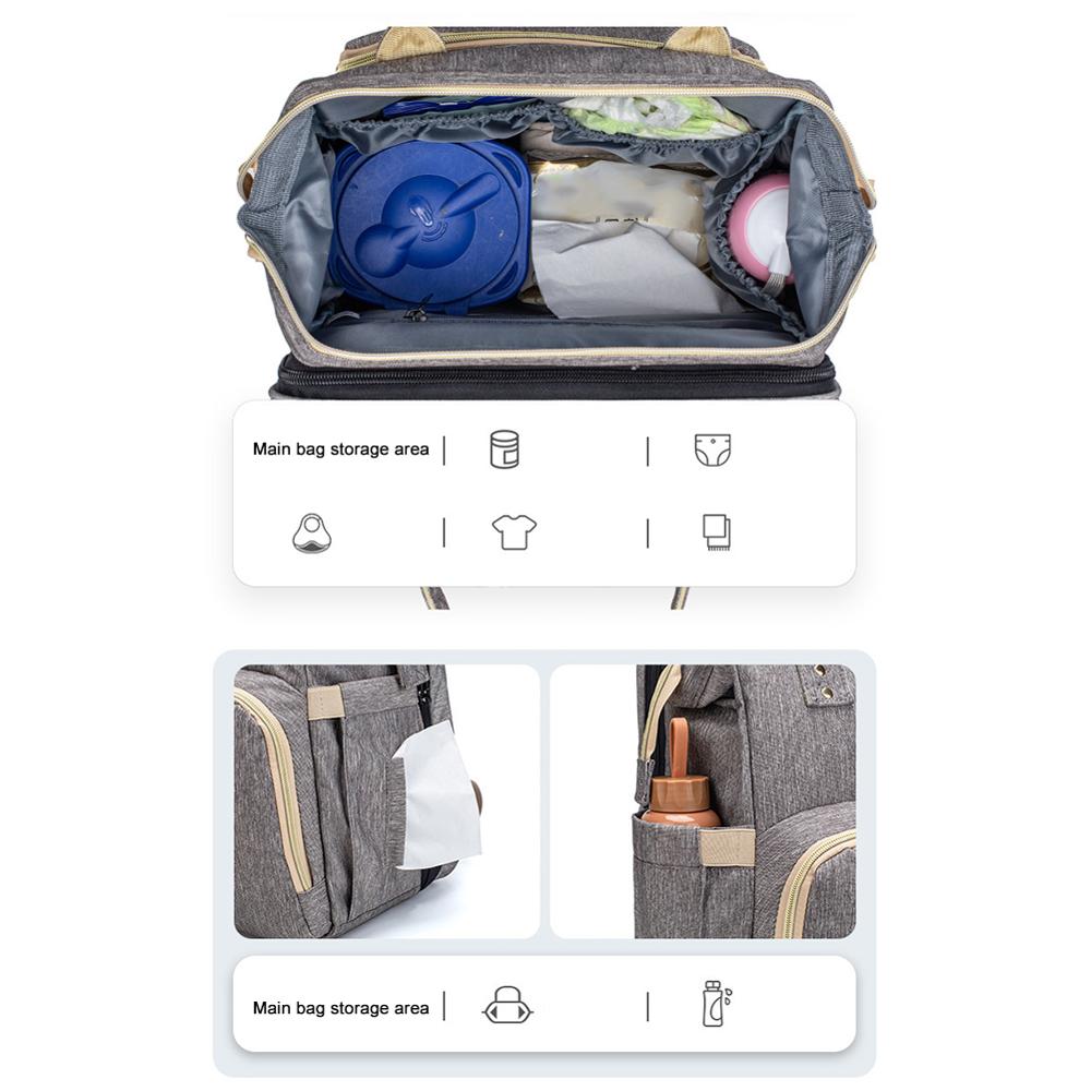 Baby Luiertas Rugzak Bed Wieg Baby Slaapzak Voor Reizen Bed Luier Pad Wandelwagen Organizer In Voorraad