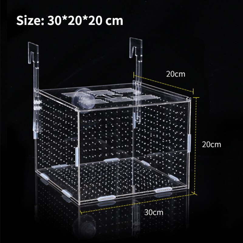 Aquarium Isolation Kasten Aquarium Kleine Braten Zucht Kasten Multifunktionale Laichen Brut Zimmer Aquarium Zubehör Fisch Supplie: hellgrün