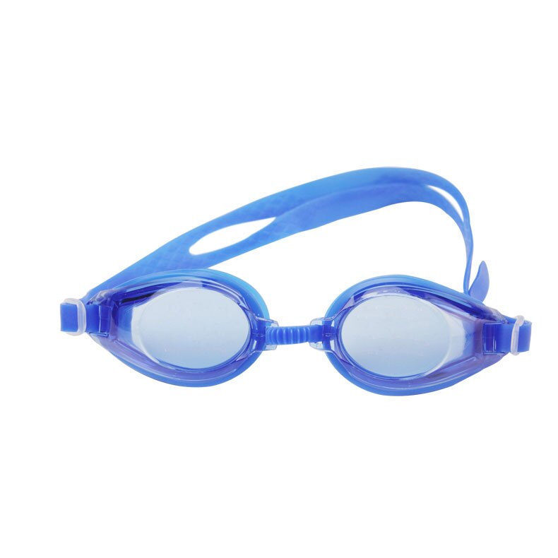 Professionele Siliconen Bijziendheid Zwembril Anti-Fog Uv Zwemmen Bril Met Oordopje Voor Mannen Vrouwen Dioptrie Sportbrillen: Deep Blue
