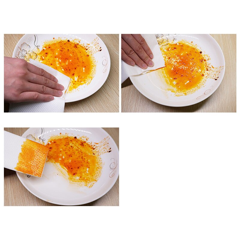 Blanc main serviettes de toilette rouleau mouchoirs serviette ménage papier toilette papier pratique 120 pcs/Pack épaissir papier de cuisine