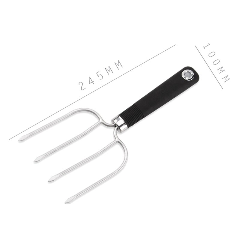 4 Pcs Turkije Vork, Vlees Klauwen, Duurzame Roestvrijstalen Gevogelte Kip Vork, ultra-Scherpe Oven Vork Handvat Vlees Barbecue