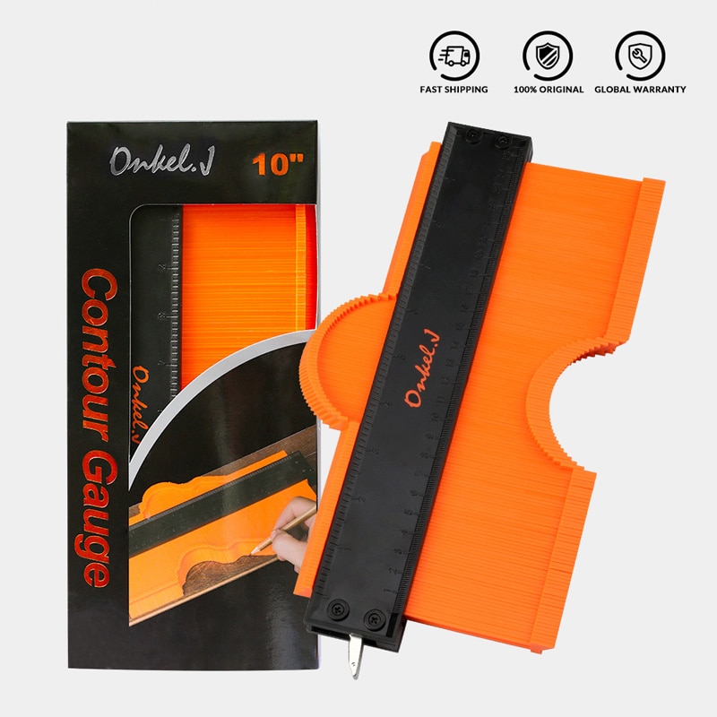 Shape taker Lock Wider Contour Gauge Profile Tool Alloy Edge Shaping Wood Measure Ruler Laminate Tiles Meethulp Gauge