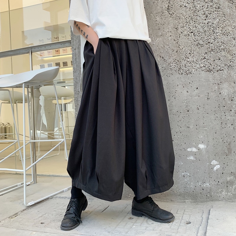 ZOGAA Plus Größe Harem Hosen Männer ausgebeult Hosen Japanischen Stil Herren Gabelung Breite Bein Hosen Beiläufige verlieren Hosen Große taschen