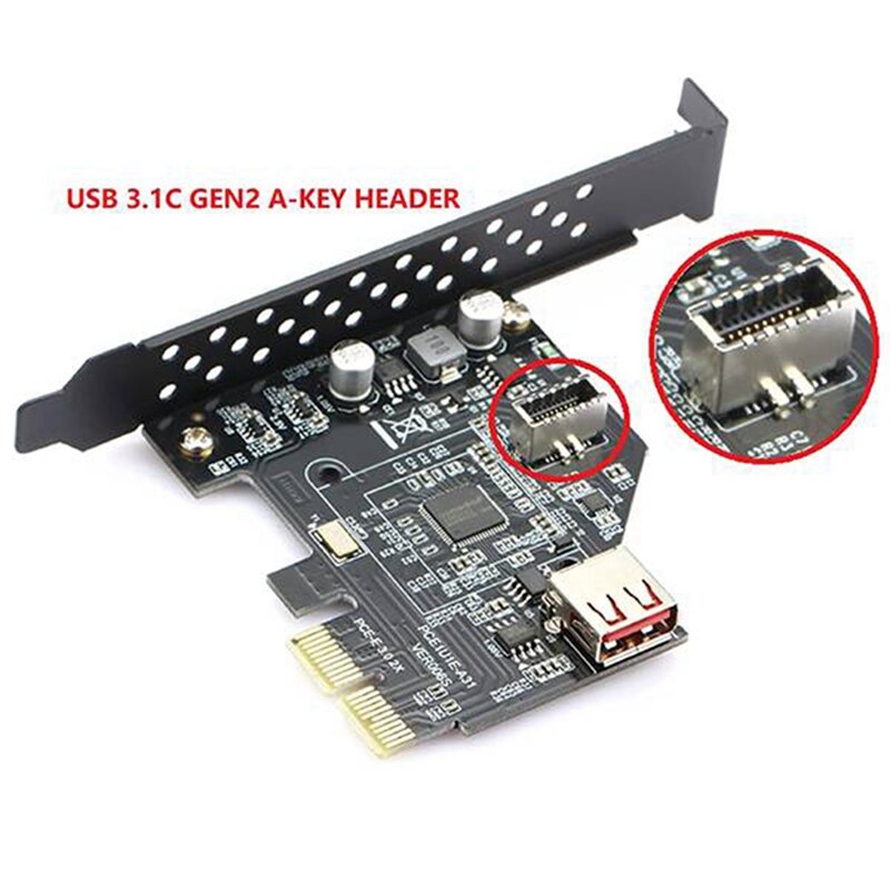 USB 3.1 Front Panel Type E to Type C Extension Cable ,Gen 2 (10 Gbit/S) Internal Adapter Cable,with 2 Screws