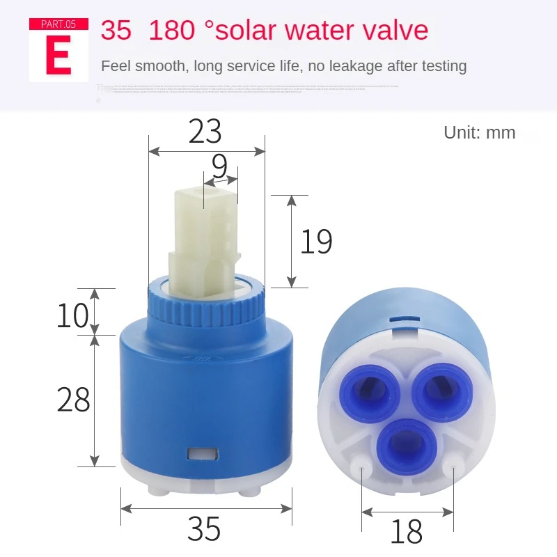 Kranen Mengen Spoelklep 25 Mm/35 Mm/40 Mm Cartridge Keramische Cartridge Mengkraan Keuken Badkuip Douchekranen Accessoires: Donkergrijs