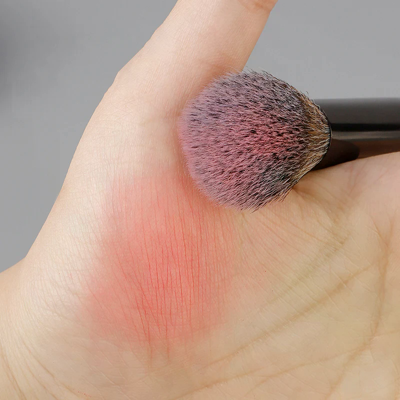 U-förmiger Make-up-Pinsel mit doppelter Kopf-Nasenkontur zum Modellieren und Definieren von Foundation-Highlighter-Pinsel, Nasenschattenpinsel