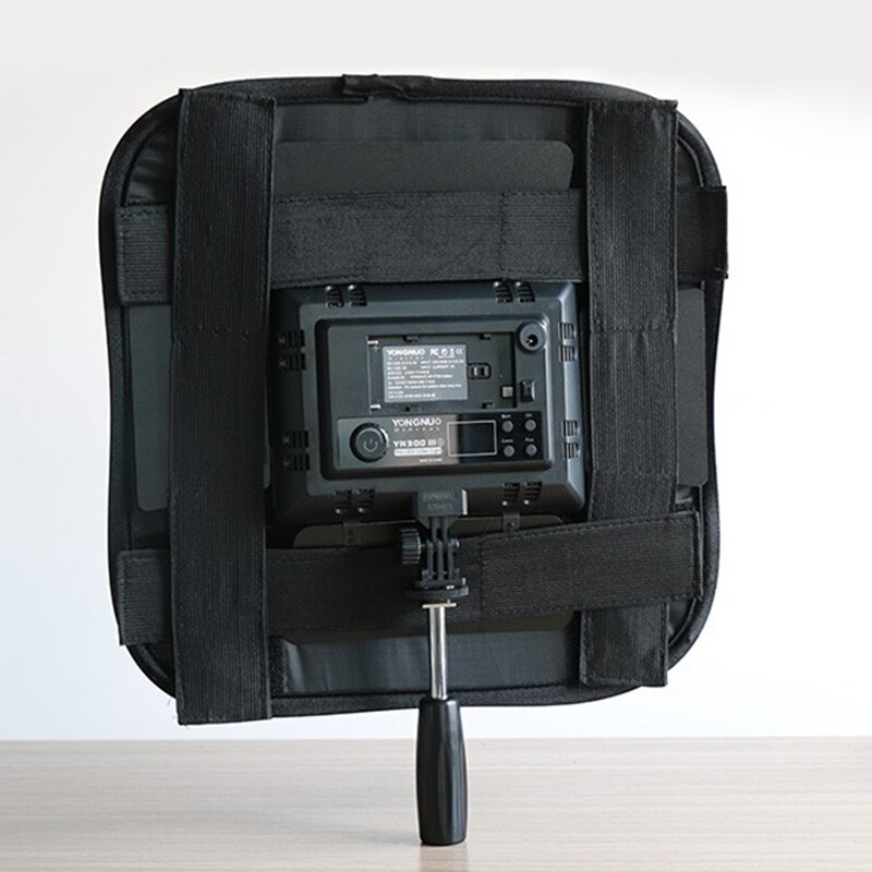 Black LED Flash Grid Light Folding Softbox Studio Light Portable Portrait Shooting Special Softbox Light Box Camera Accessory