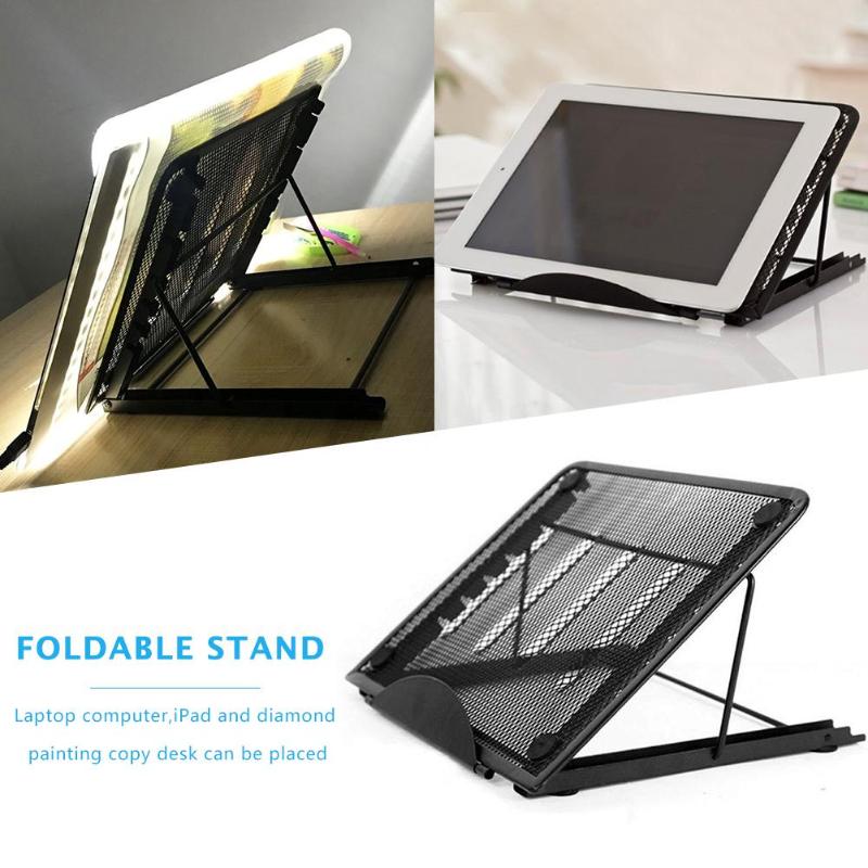 Foldable Stand for Diamond Painting Light Pad Holder 5D DIY Diamond Embroidery Accessories Cross Stitch Metal tool Bracket Base
