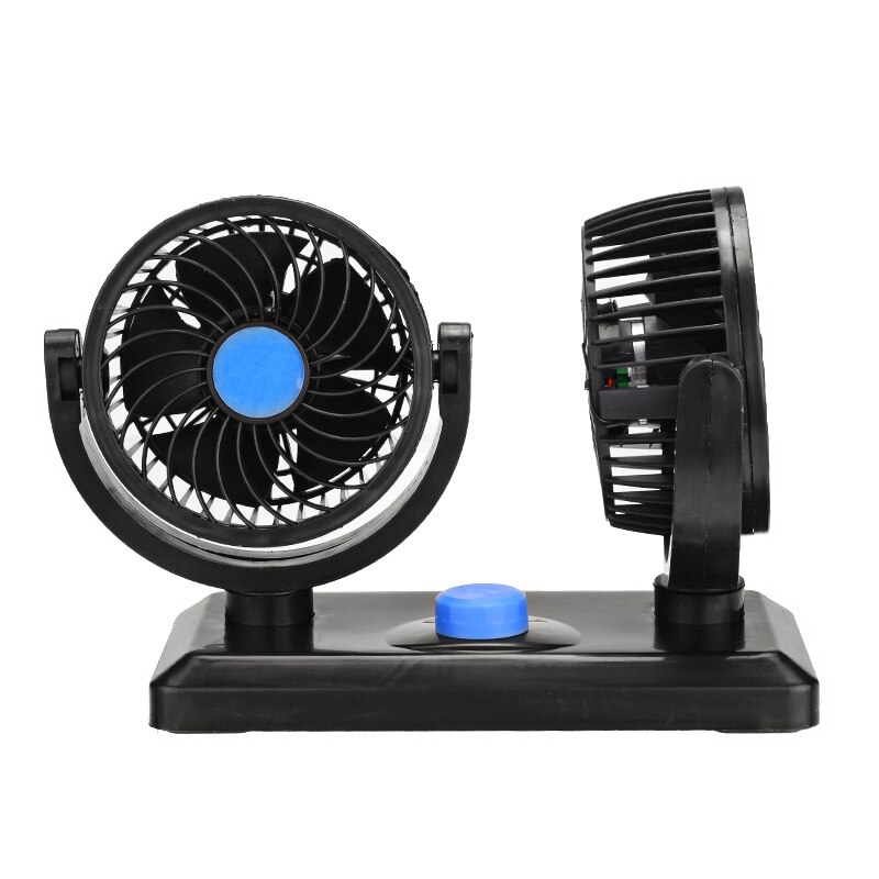 1Car Cooling Fan Adjustable Speed 12V Dash Car Van Interior Cooling Fan Summer Dual Head Coolers 20.5 * 14 * 9.5cm