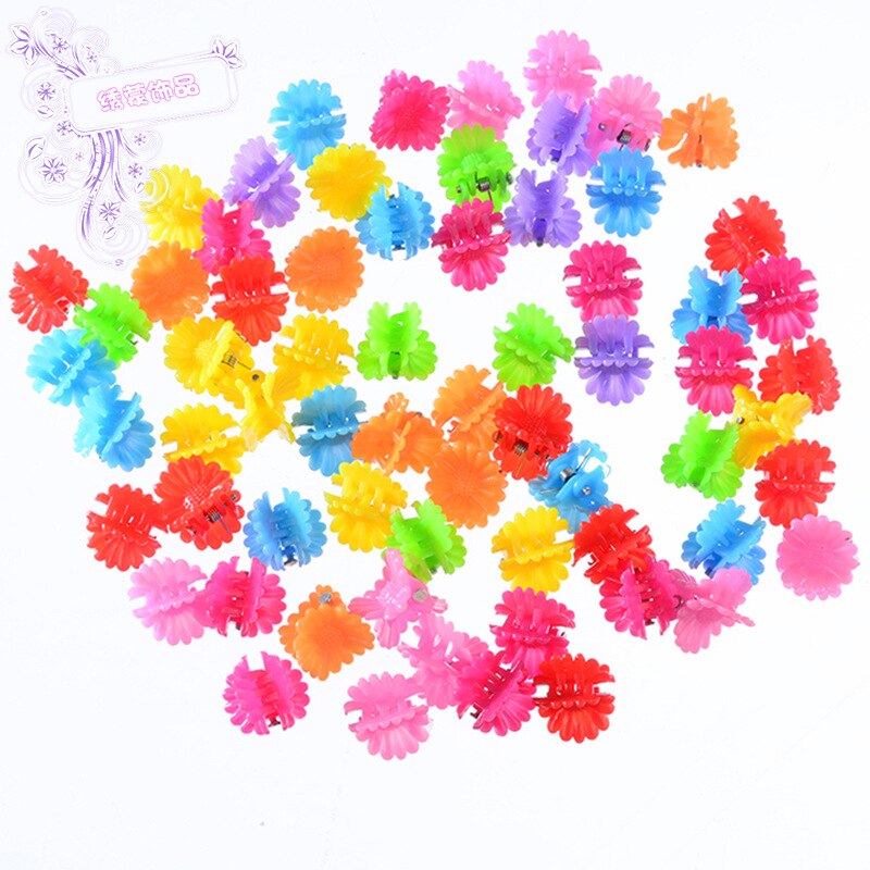 50 Stuks Kleine Plastic Hair Clips Claws Mini Klemmen Mode Meisjes Krab Haar Klauw Kinderen Haarspeld Haaraccessoires