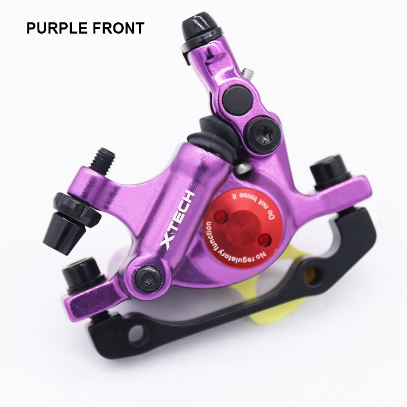 ZOOM XTECH-pinzas de freno de disco hidráulico HB100 para bicicleta de montaña, delanteras y traseras, 120/140/160/180MM, MT200 M315: Purple Front