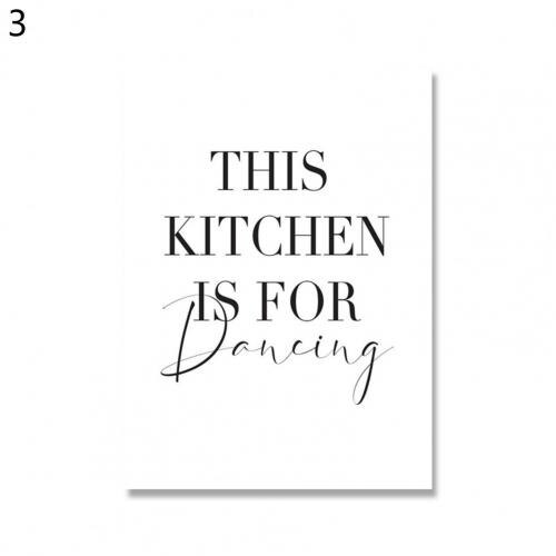 Frameless Picture Beautiful Black White Words Wall Art Poster Professionally Printed Decorative Wall Art Poster:  30x40cm 3