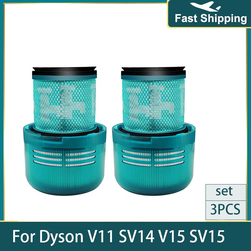 Dyson V11 SV14 V15 SV15 Onderdelen 970013-02 Hepa Filter Vervanging Cycloon Absolute Dier Snoerloze Stofzuiger Accessoires: 2Pcs Green