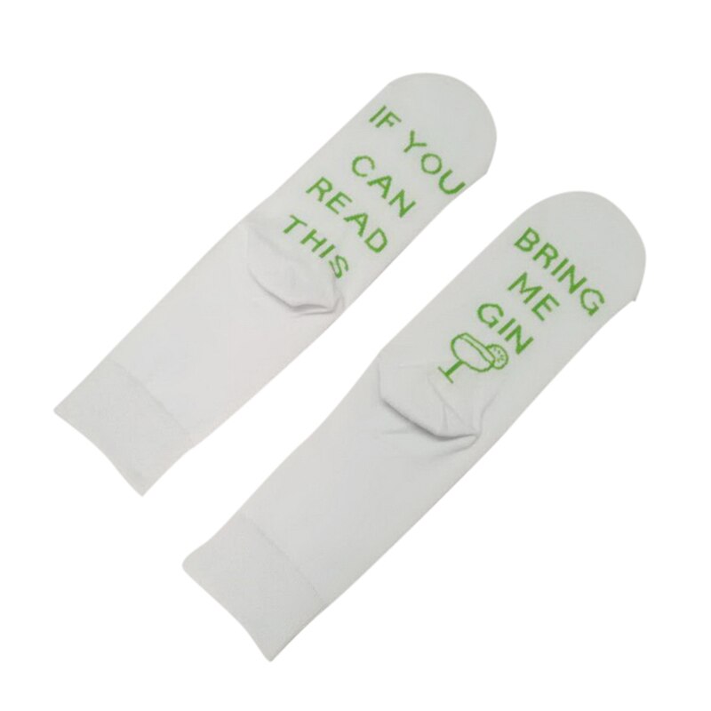Good Healthy 1 Pair Socks If You Can Read This Bring Me Gin Funny Breathable Elasticity for Winter