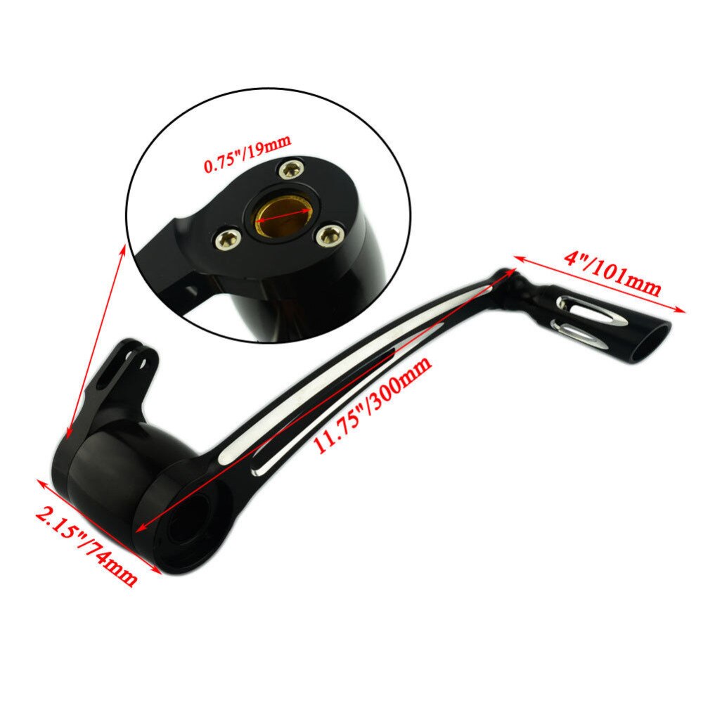 MINI GP aluminium schakelpedaal houder ZILVER - Online Pitbikeshop