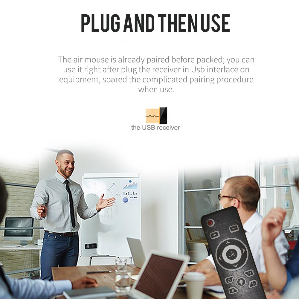 KEBIDU Voice Remote Control 2.4GHz Wireless Remote Air Mouse MT3 IR Gyroscope for Android TV Box H96 MAX X88 Pro