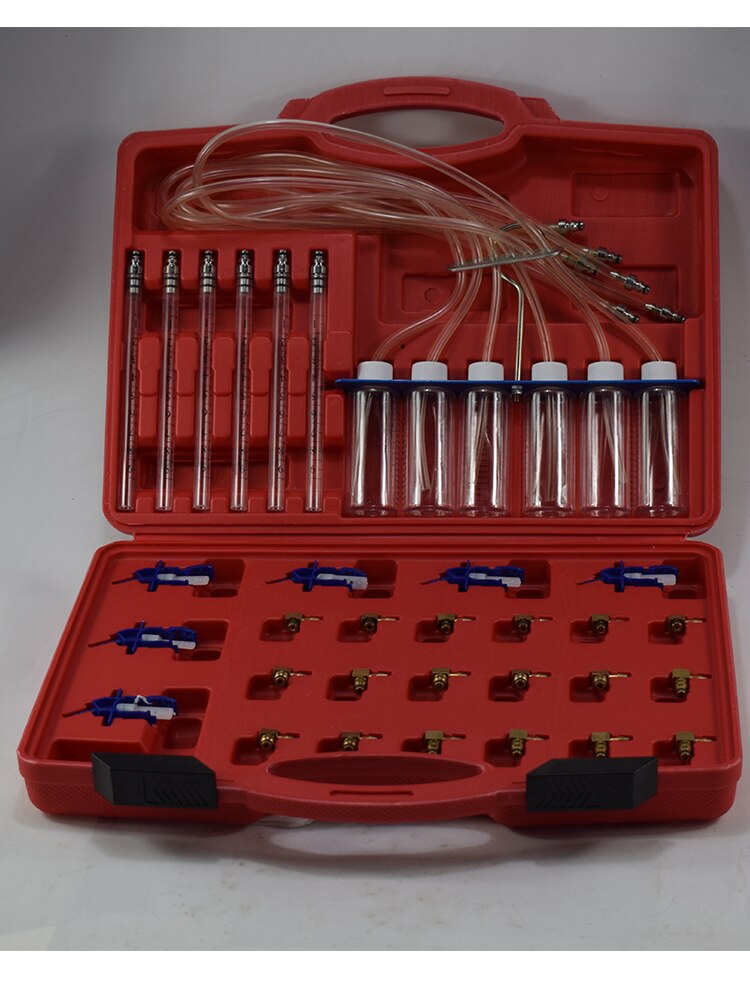 Diesel Injector Flow Meter Test Kit Common Rail Adaptor Fuel Tester Set Tools