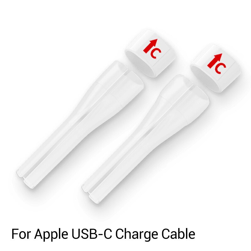 PZOZ 2Pcs Protector de Cable para iPad iPhone cargador USB typeC cable Original para iPhone 11 8 7 6 6s plus 5 Cable protección envolvente: TypeC to TypeC