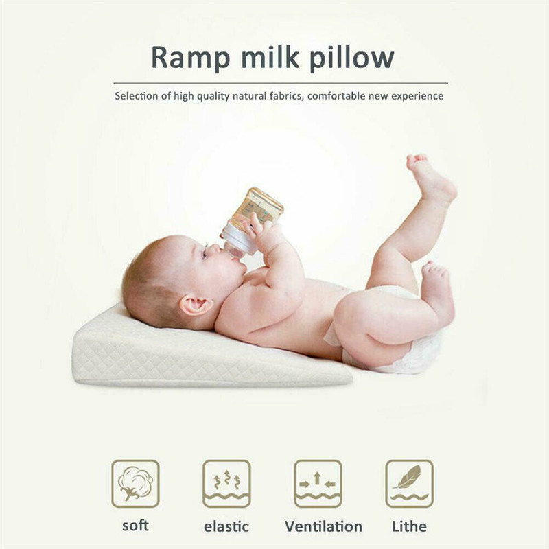 Blotona nyfødt baby sovepude anti baby spyt mælk krybbe tremmeseng sove positionering kile anti-refluks pude vatrondell måtte