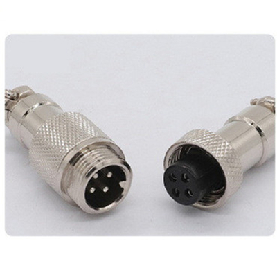1 set GX12 Male Plug&Female Plug Docking Plug aviation circular connector 2/3/4/5/6/7 Pin 12mm Butt plugs RS765: GX12-4D