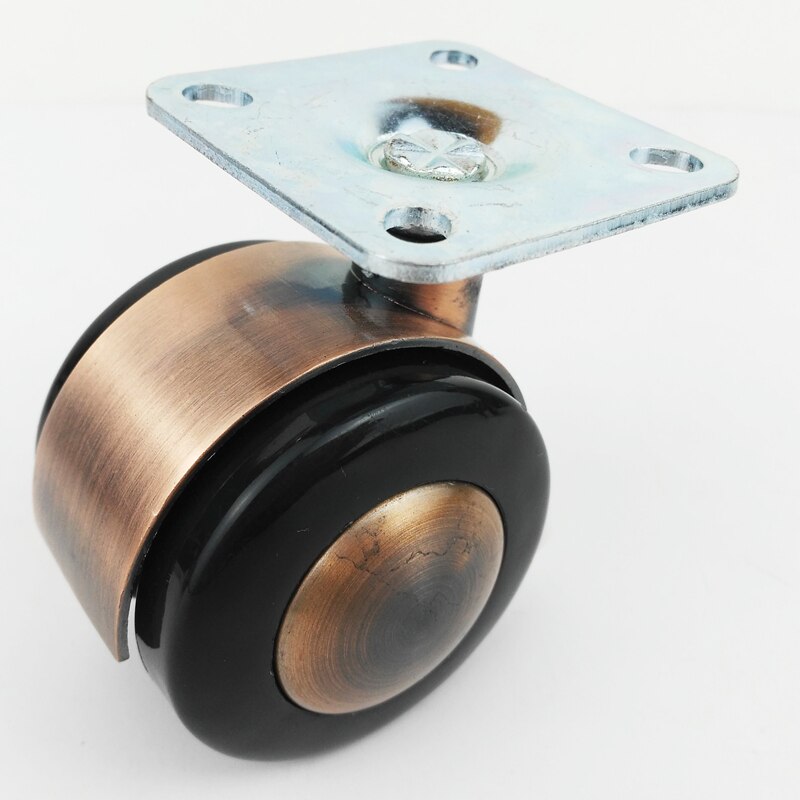 Stoel Wiel Legering Meubels Caster 2Inch Zware Swivel Castor Industriële Wielen Trolley Rubber Lock 360 Draaibaar