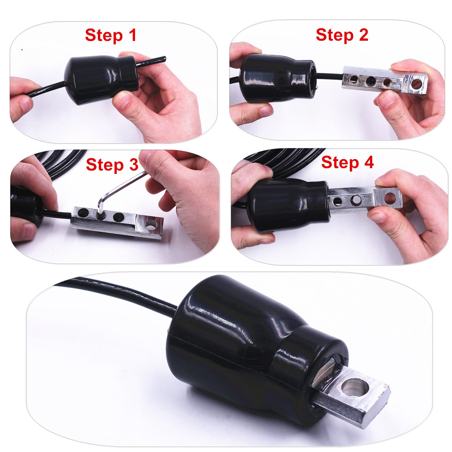 Gym Machine Cable Stopper Ball for 5/6mm Diameter Cable Replacement Duarable Ball Stop Home Gym Pushdown Bicep curl Back Rowing