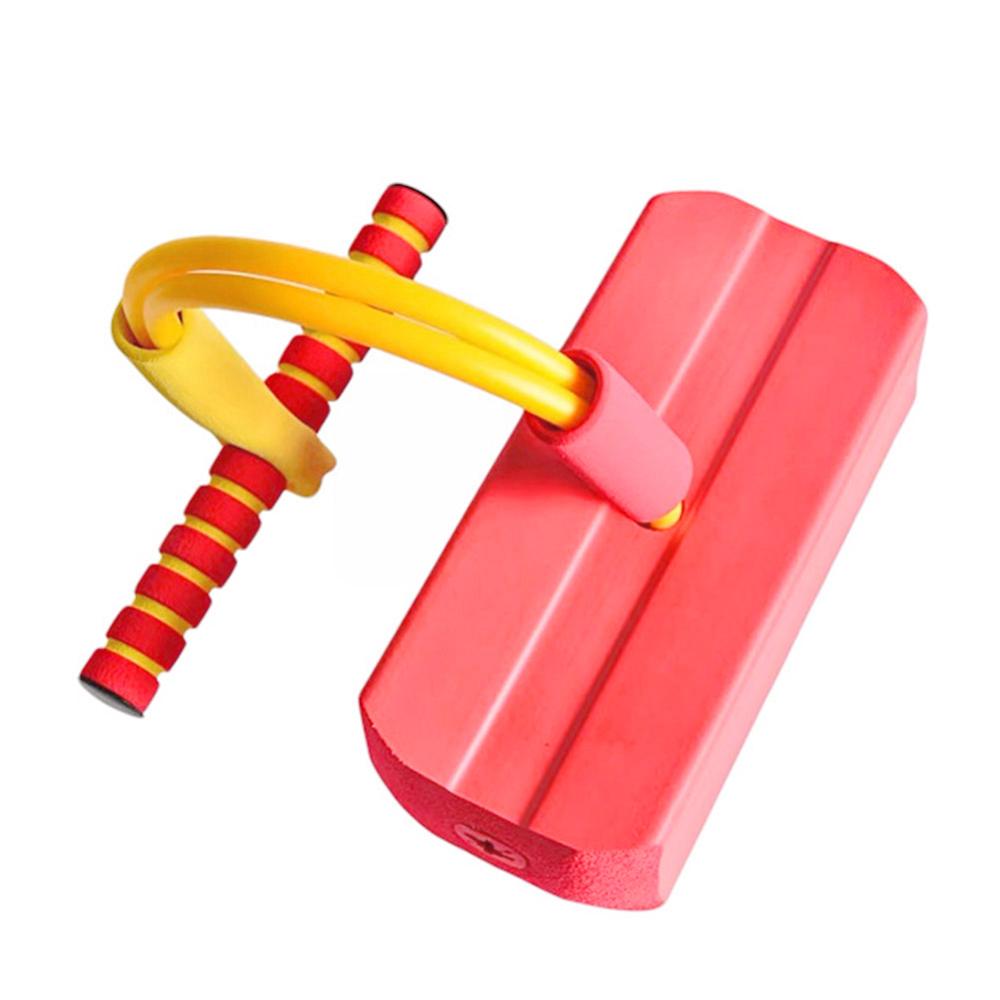 Giocattolo Fitness per bambini scala in corda di legno Multi pioli giocattolo da arrampicata rana salto altalena anelli per bambini corda sportiva sicura altalena girevole rotante: Jumping Red