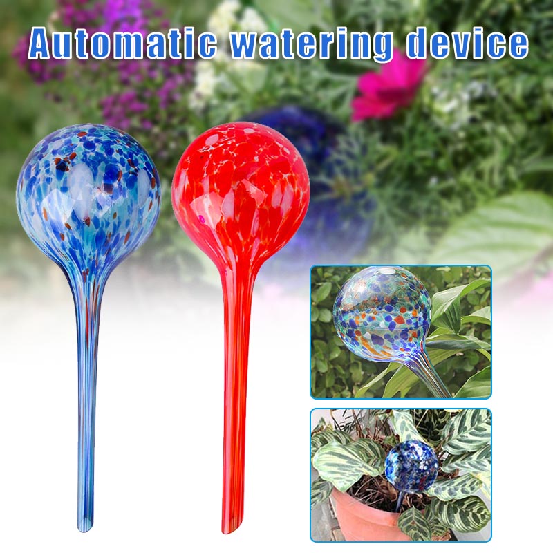 Plant Watering Globes Automatic Watering Globe Mini Decorative Hand-Blown Glass Small Plant Watering Tool NW