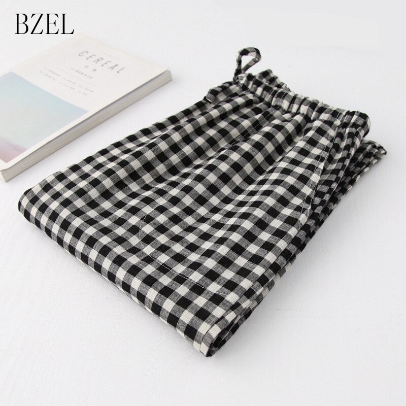 BZEL Cotton Sleep Bottoms Mens Pajama Plaid Sleepwear Pants Pijamas For Male Mens Pants Pyjama Trousers Homewear At All Seasons