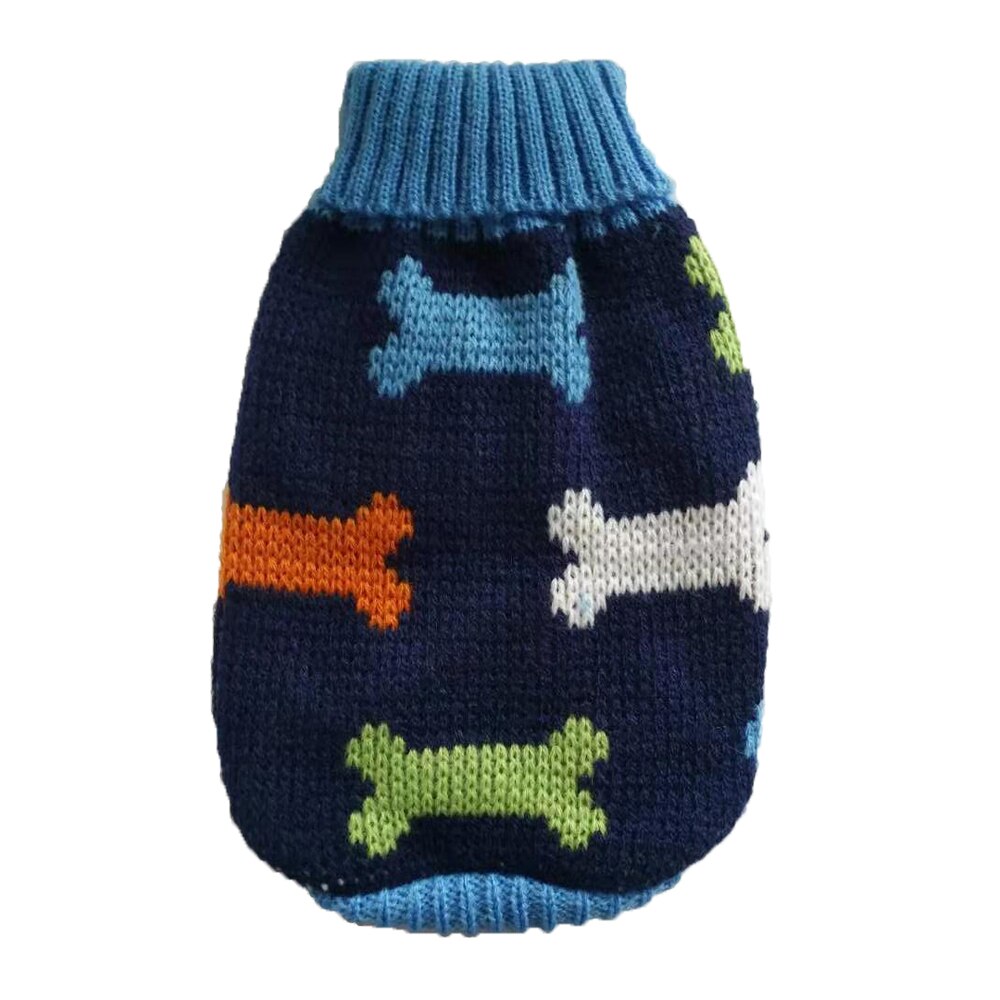 Hundekat sweater vinter varm strikfrakke katte strikket tøj hundetøj til små hunde jul kæledyrs outfit chihuahua 35