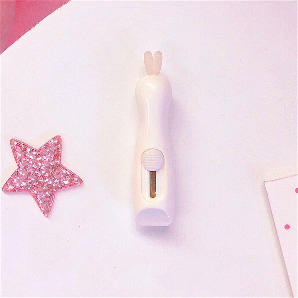 1-3 stücke Nette Katze Pfote Dienstprogramm Messer Kawaii Mini Kunst Messer Cutter knapp Umschlag DIY Werkzeuge Kreative Schreibwaren schule Liefert: 1pc whiote Hase