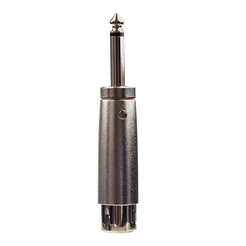 XLR hembra de 3 pines de color plateado a 1/4 "6,35mm macho Mono Jack adaptador de plomo AD