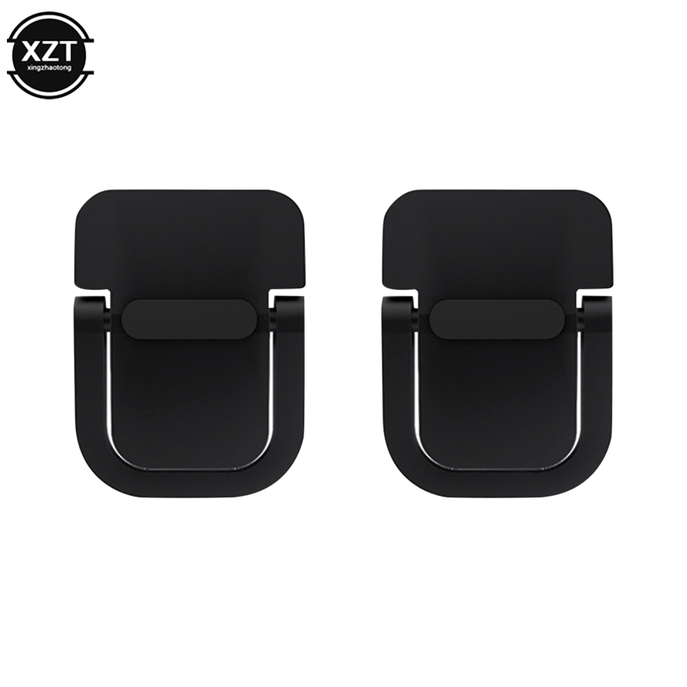 2pcs Universal Laptop Stand for Desk Computer Keyboard Stand Riser Aluminum Mini Portable holder for Macbook Air/Pro Bracket: black
