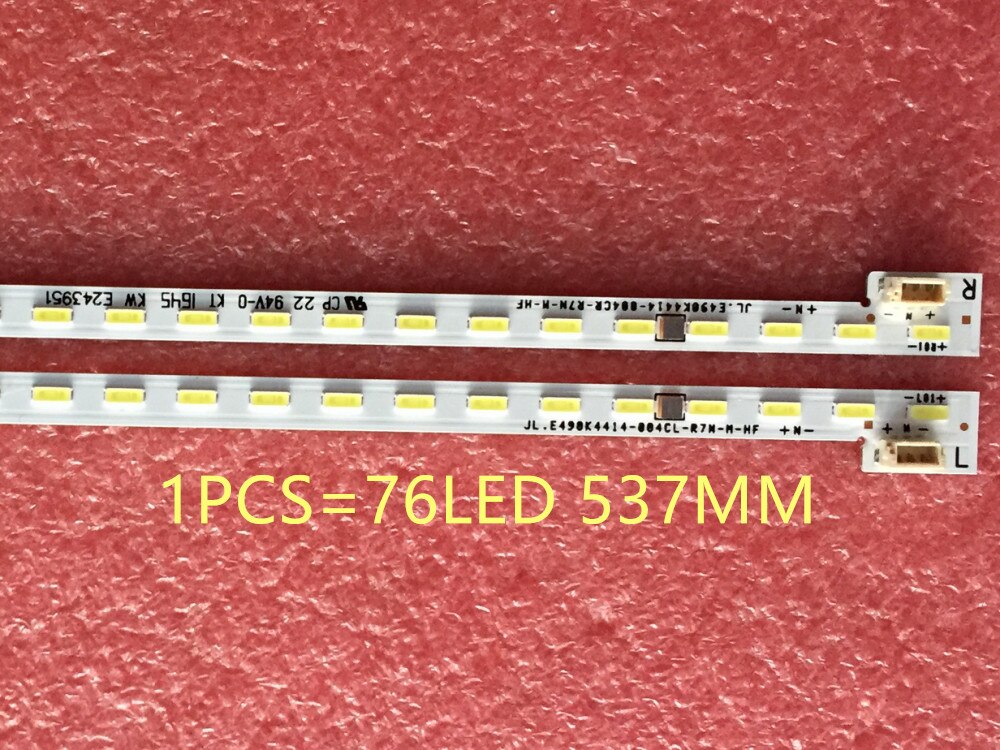 2-4 Stks/partij 100% Lcd Tv Backlight Strip W49F Y49 Artikel Lamp JL.E490K4414-004CL-R7N-M-HF 1 Pcs = 537Mm 76Leds