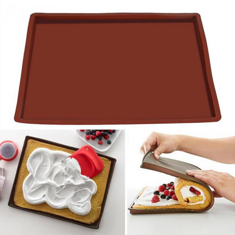 1Pcs Siliconen Bakken Pad Zwitserse Roll Siliconen Pad West Point Bakvorm Cake Bakvormen Siliconen Brood Rolls Hoge Temperatuur
