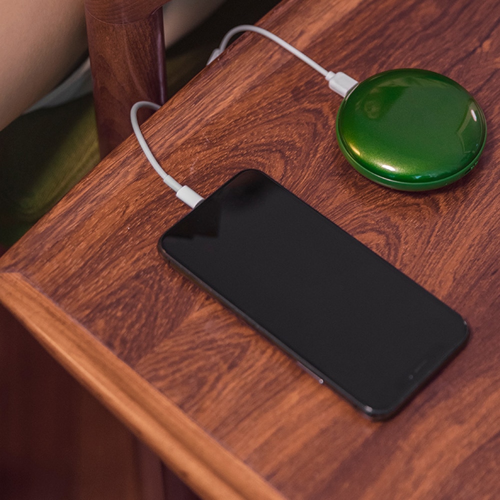 Mini chauffe-mains en forme de gemme Portable hiver pratique USB Rechargeable poche de chargement de poche chauffe-main trésor de charge