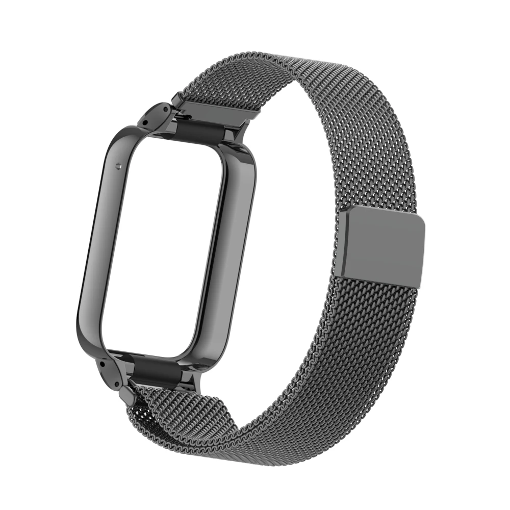 Metal Strap for Xiaomi Mi Band 8 7 Pro WirstBand Stainless steel Bracelet Watchband Smart Miband 7 8 Pro Protective Cover correa: XXL / Rose Gold