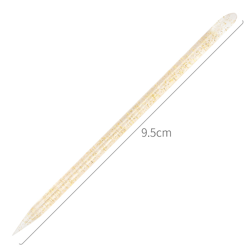 20/50/100 Pcs/Lot bâton d'ongle en cristal Double face cuticule poussoir outils de suppression réutilisable coloré bâton Nail Art soin manucure ensemble